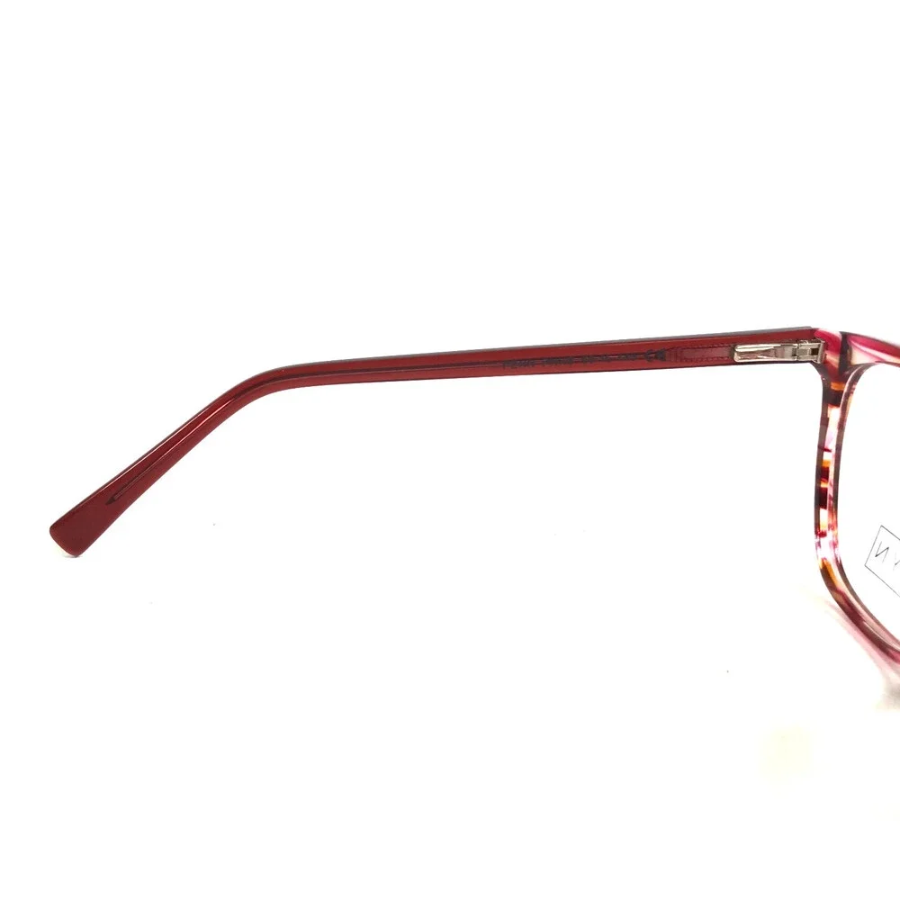 BKLYN Eyeglasses Frames PENN PNKS Striped Pink Cat Eye Full Rim 53-16-140
